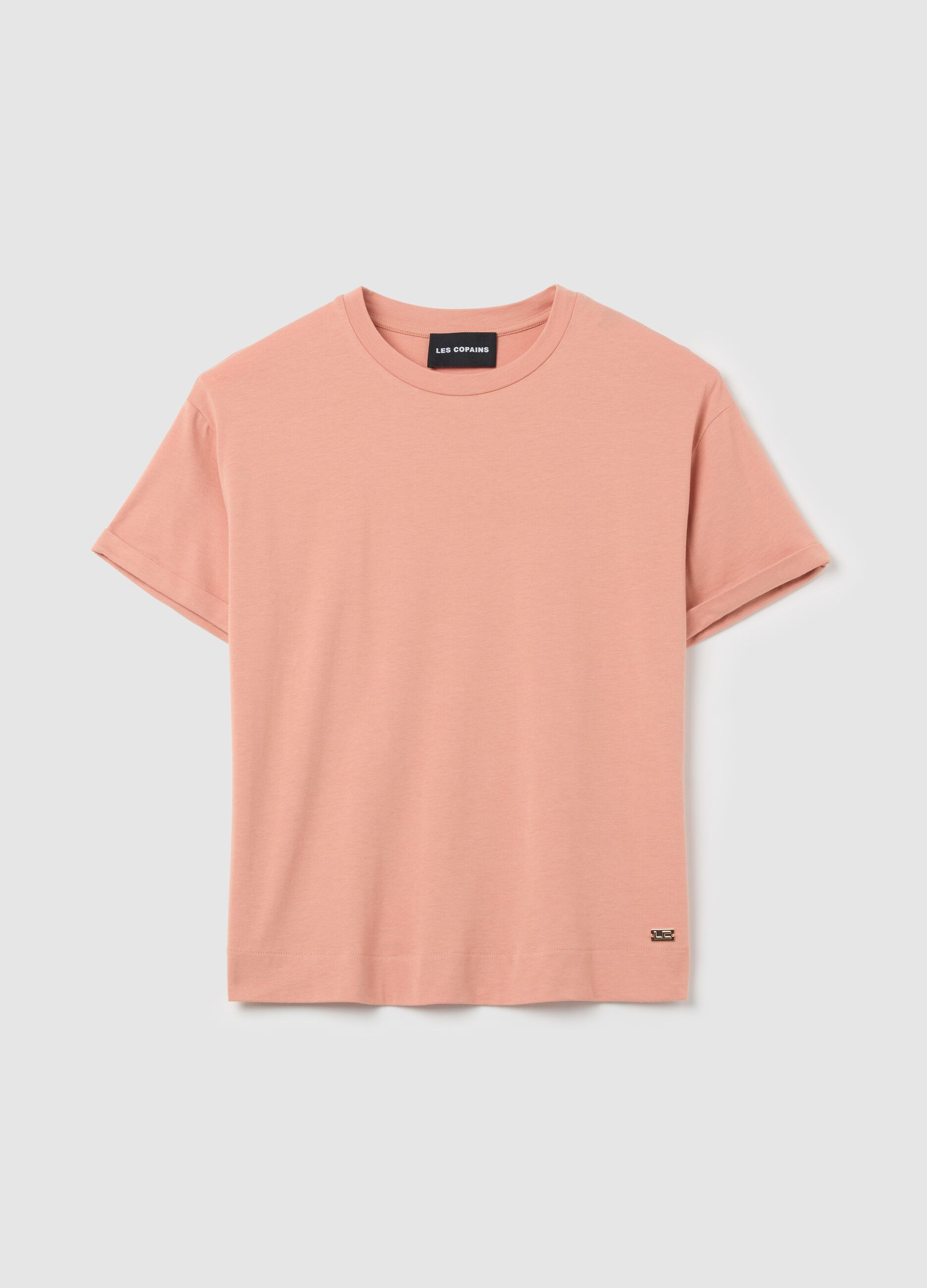 T-shirt in cotone e modal stretch