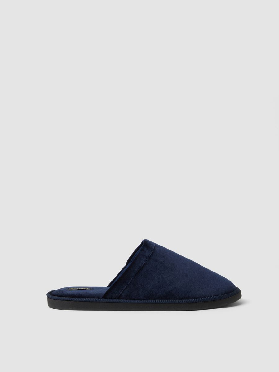 Pantofole blu da casa imbottite_0