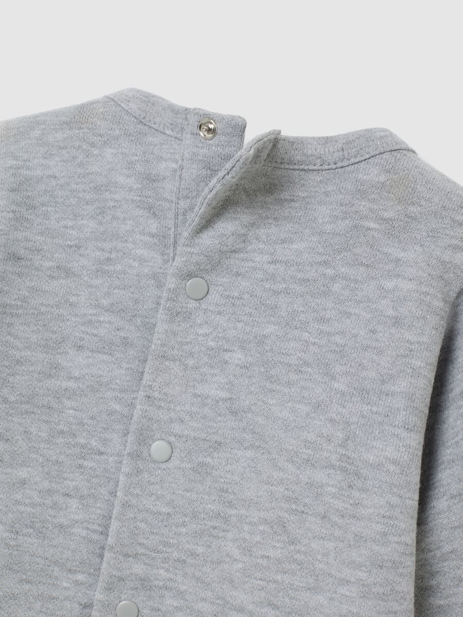 Tutina da neonato in puro cotone grigia con stampa Harry Potter_3