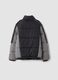 Black padded jacket, regular fit, with zip_1