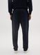 Black pure cotton trousers with oversized fit_2