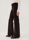 Brown bootcut stretch cotton jeans_3