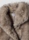 Beige faux-fur effect jacket, regular fit_1