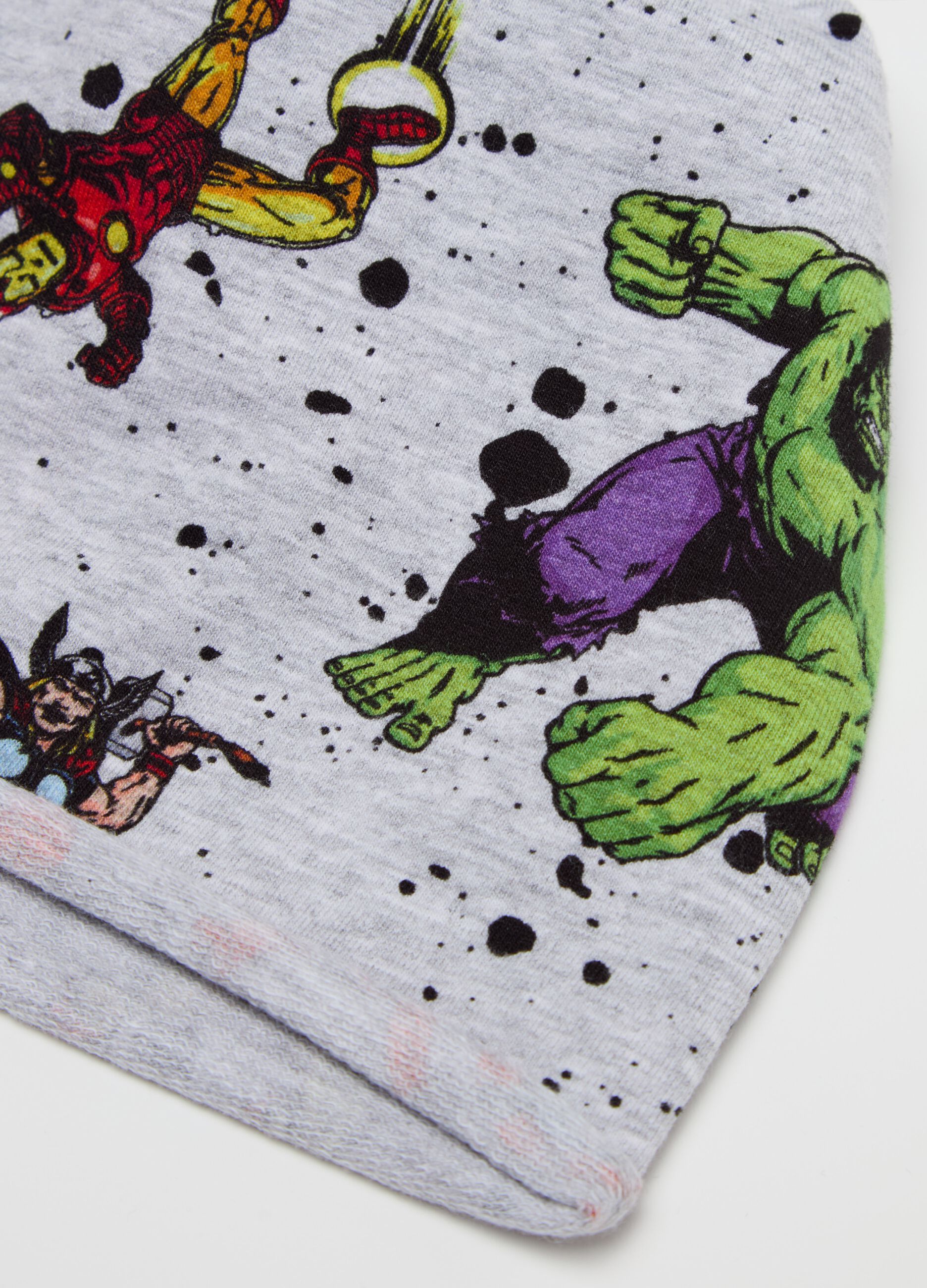 Jersey hat with Superheroes print