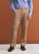 Brown stretch-cotton chino trousers, straight fit_1