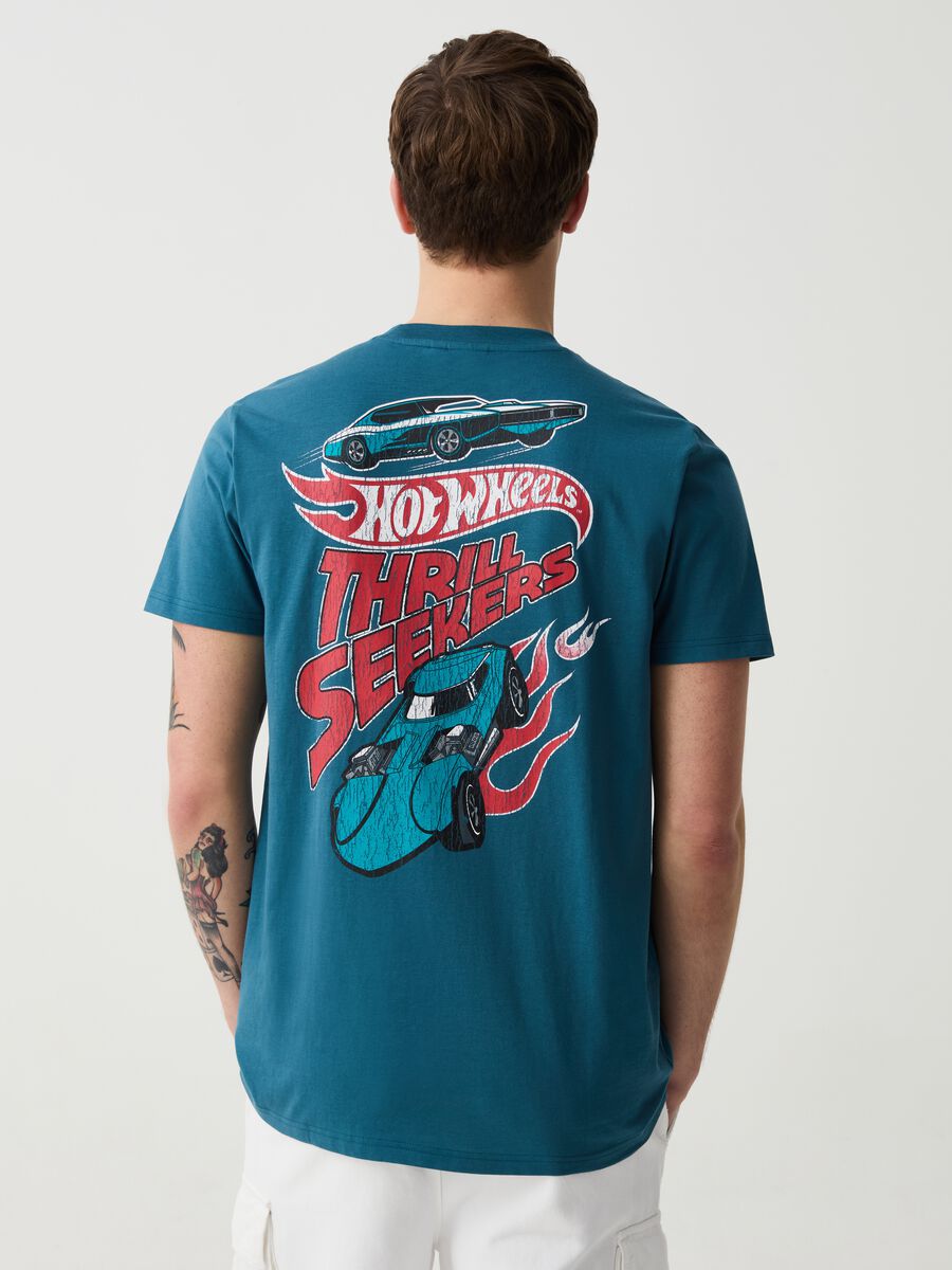 T-shirt with round neck and Hot Wheels print_2