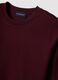T-shirt rossa in jersey di puro cotone con girocollo relaxed fit_1