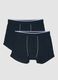 Two-pack of blue stretch Supima cotton boxers_0