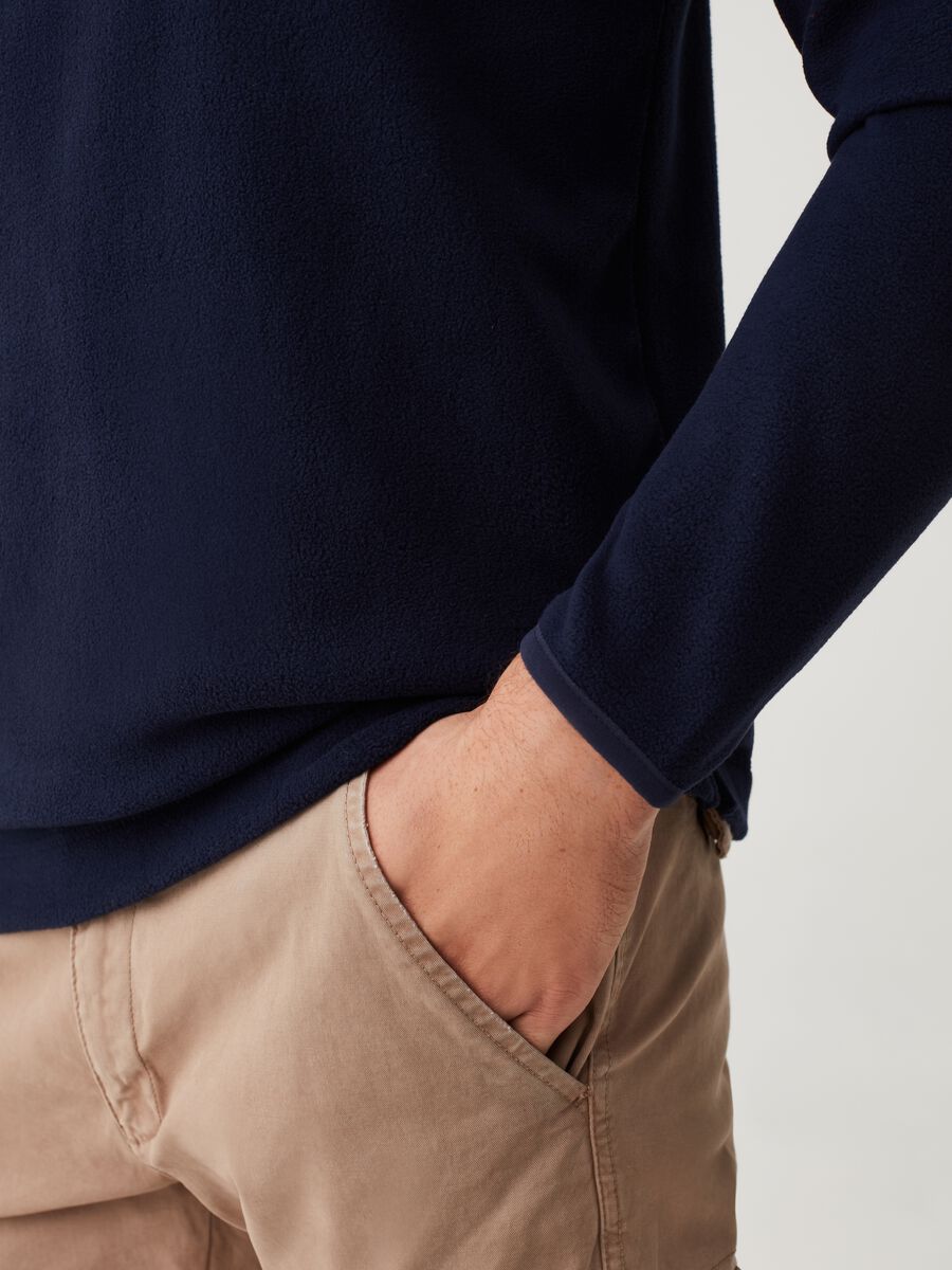 Half-zip sweatshirt in fleece_3