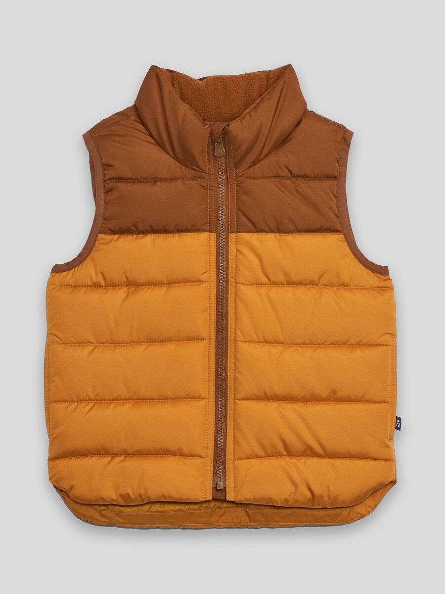 Gilet bicolore trapuntato_0