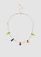Necklace with transparent beads and fruit-shaped charms_0