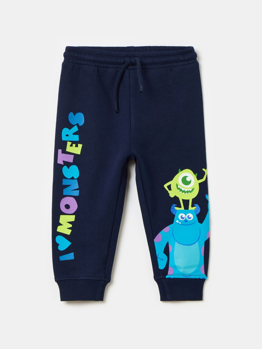 Joggers in felpa con stampa Monsters & Co._0
