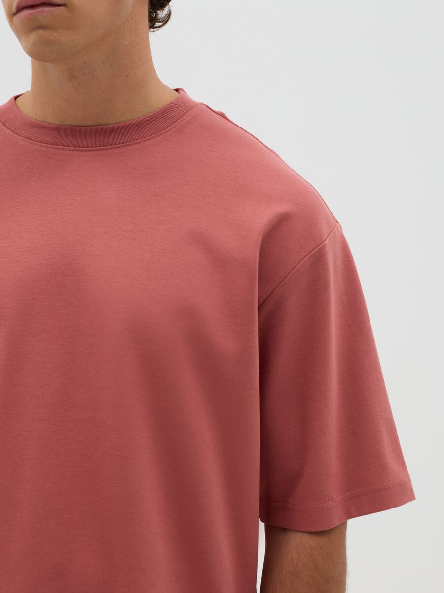 Boxy fit pink cotton t-shirt_2