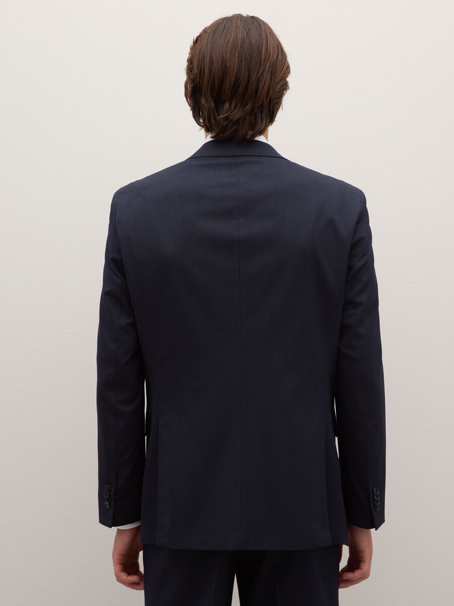 Regular fit blue blazer with buttons_2