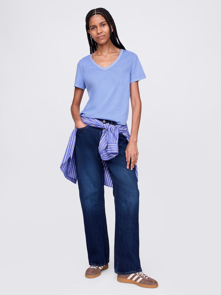 Light blue T-shirt with short sleeves_1