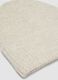 Natural ribbed stretch wool beanie_1