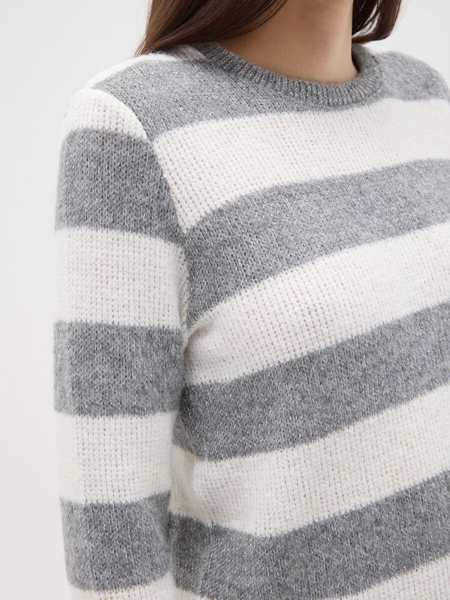 Maglia con maniche lunghe a righe multicolor regular fit_3