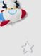 Blue rocket musical mobile with penguin_1