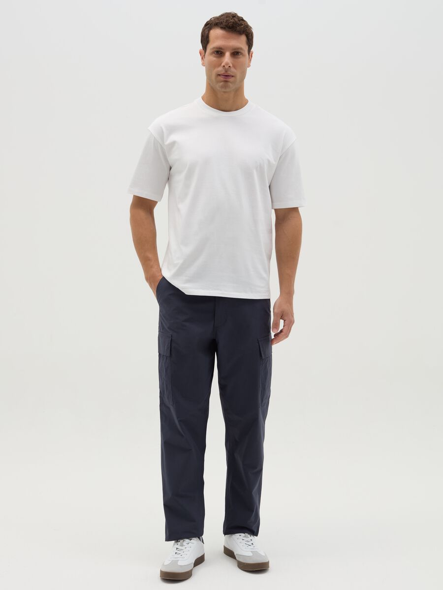 Solid colour T-shirt in organic cotton_1