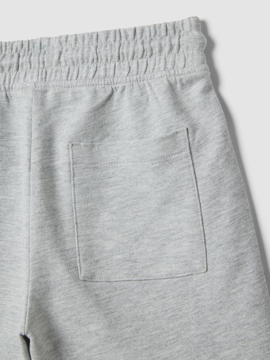 Grey pure cotton kids&rsquo; shorts, regular fit_3