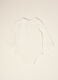 White organic stretch cotton baby bodysuit with bow_2