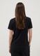 Black pure cotton regular fit T-shirt with print_3