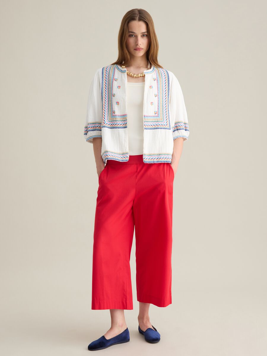 Women's Oversized Multicolor Pure Cotton Shirt_2