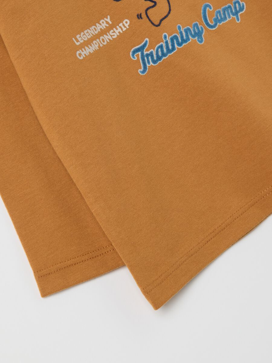 Brown pure cotton children's t-shirt with bear_2