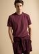 Red regular-fit stretch piqu&eacute; cotton-blend T-shirt with Easy Dry_2