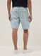 Regular fit azure denim pure cotton Bermuda shorts_3