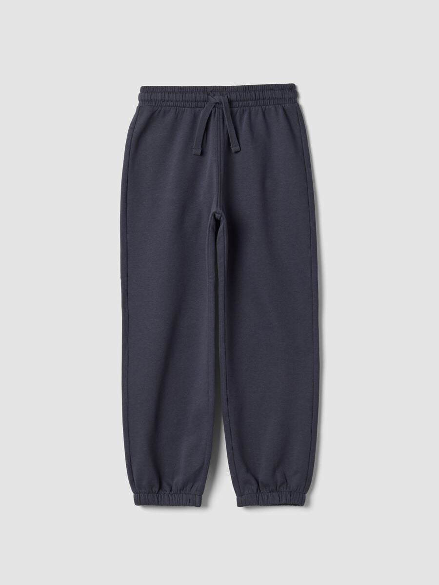 Grey joggers in pure organic cotton_0