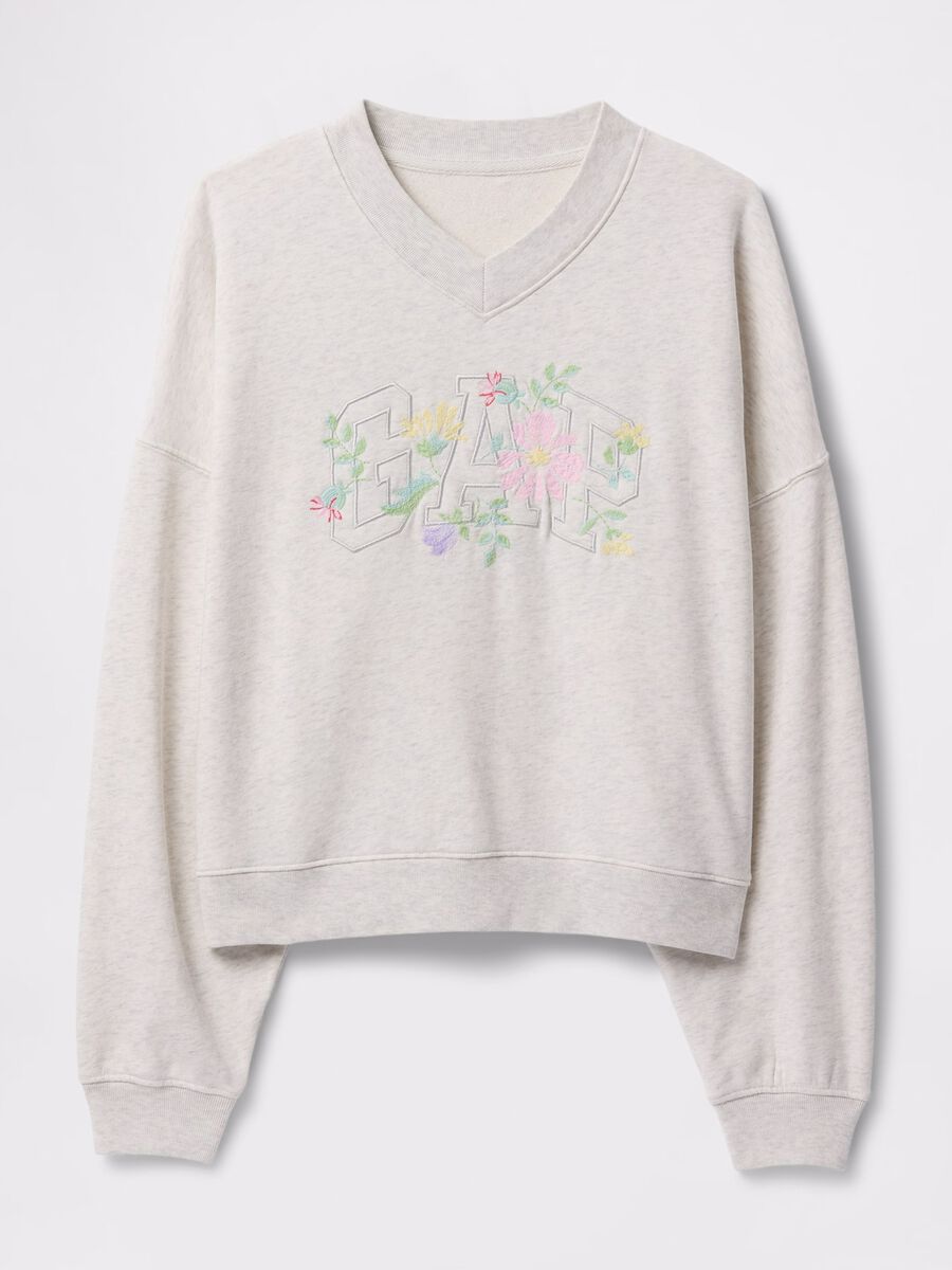 Sweatshirt with floral embroidery_4