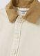Beige Jacket with Brown Collar for Boys_2