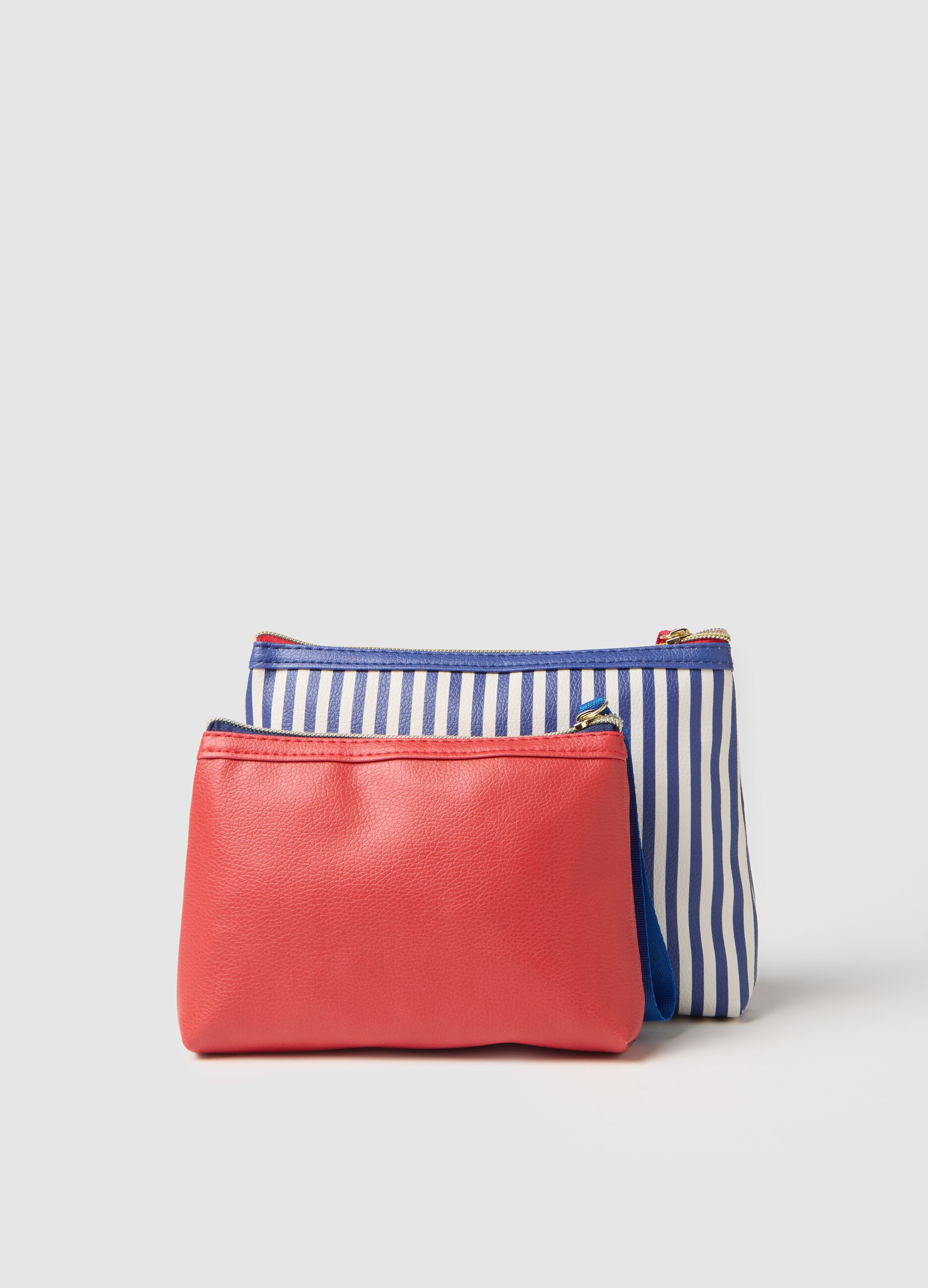 Women's multicolour clutch set with patterns