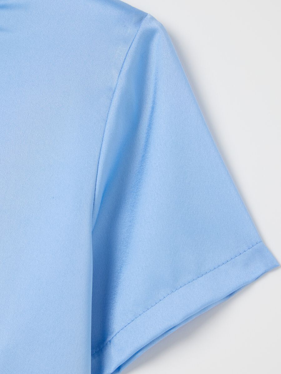 Light blue satin T-shirt_5