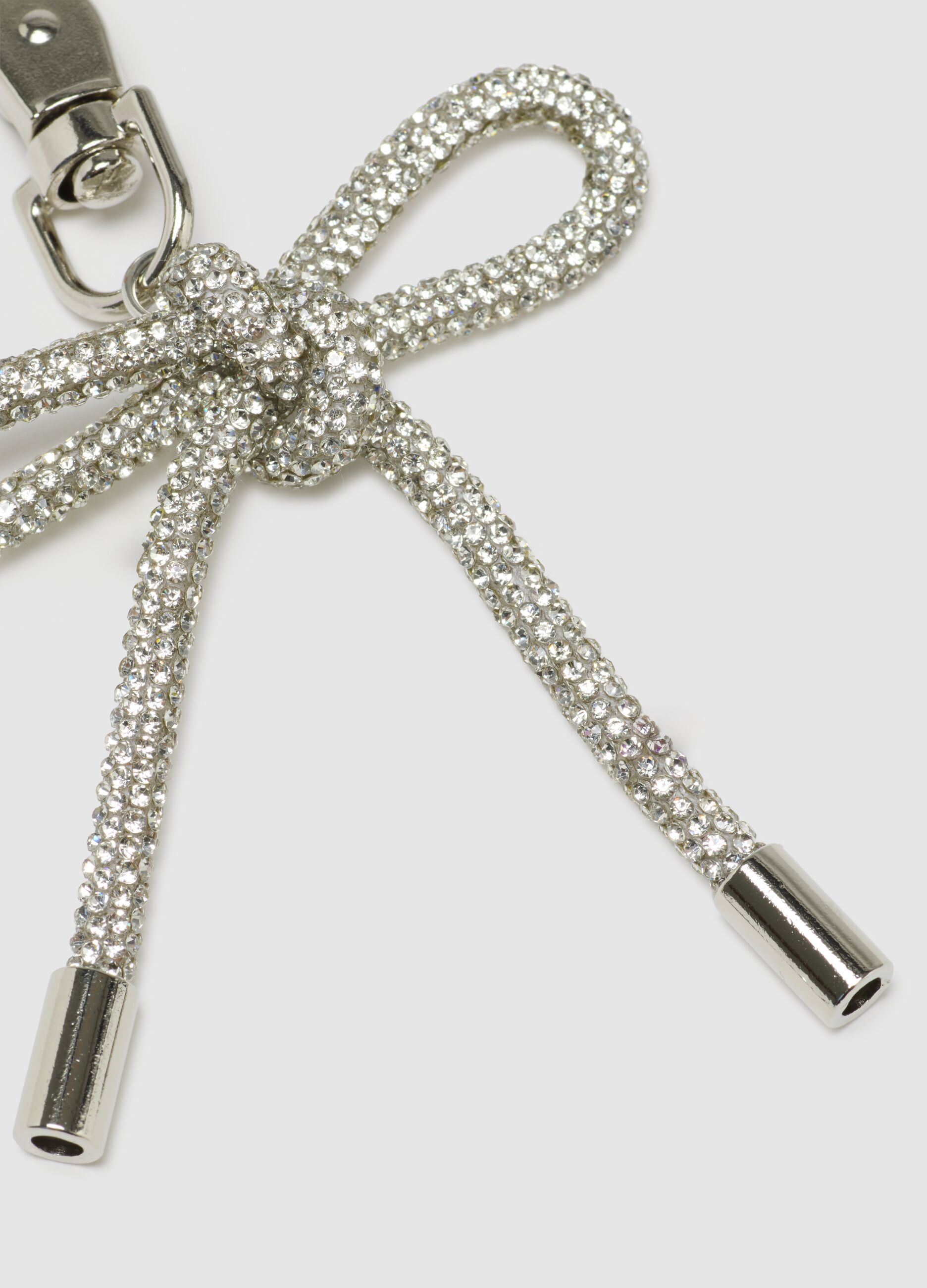 Multicolour Glass Keychain with Bow