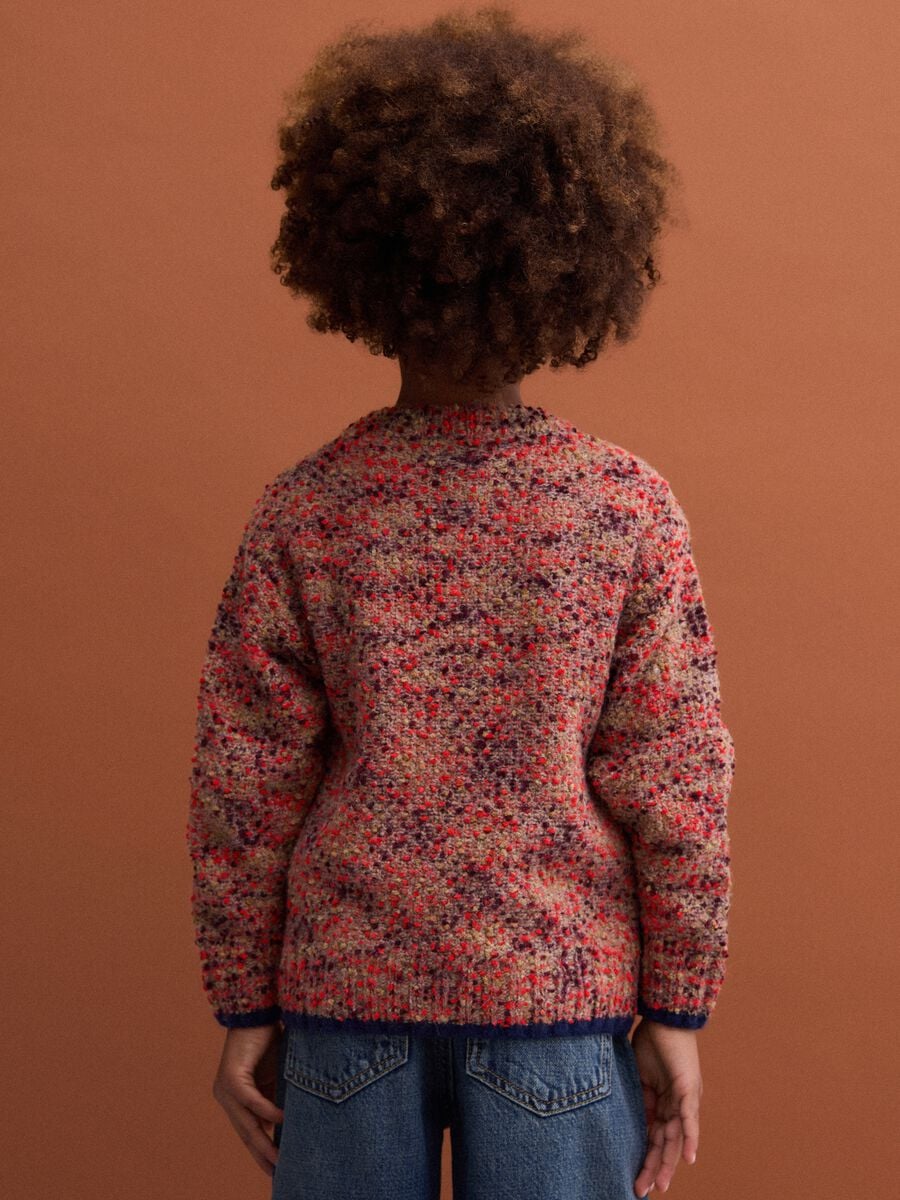 Maglione multicolor a girocollo in misto lana e alpaca_2