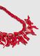 Red resin necklace with coral-shaped charms_1