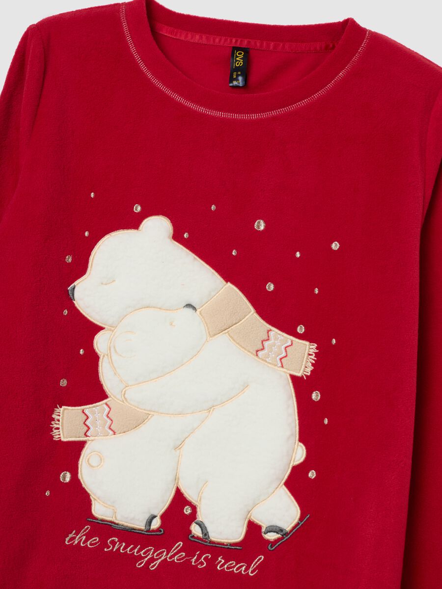 Multicolour plaid Christmas pyjamas regular fit with print_5