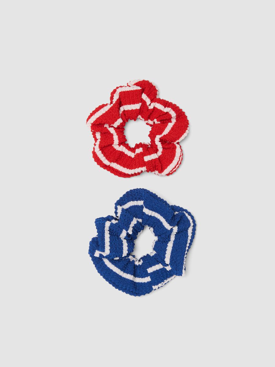 Bipack scrunchies a righe multicolor_0