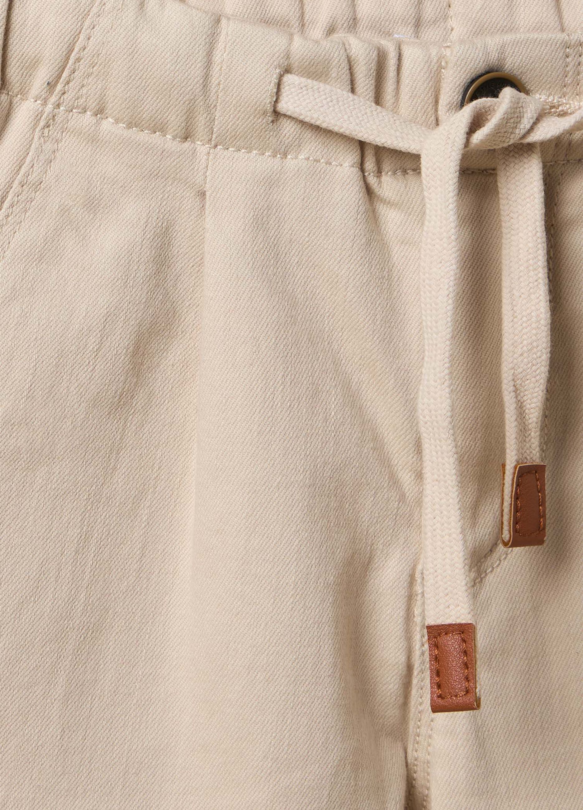 Pantaloni IANA in cotone misto lyocell bambino