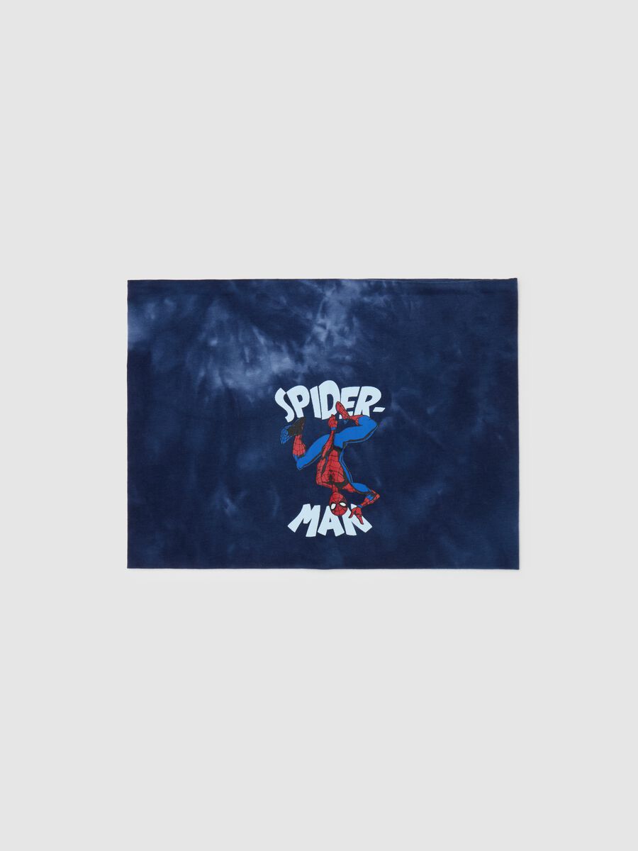 Tie-dye neck warmer with Spider-Man print_0