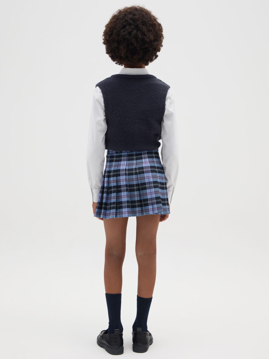 Girl's Skirt in Multicolour Stretch Fabric_2