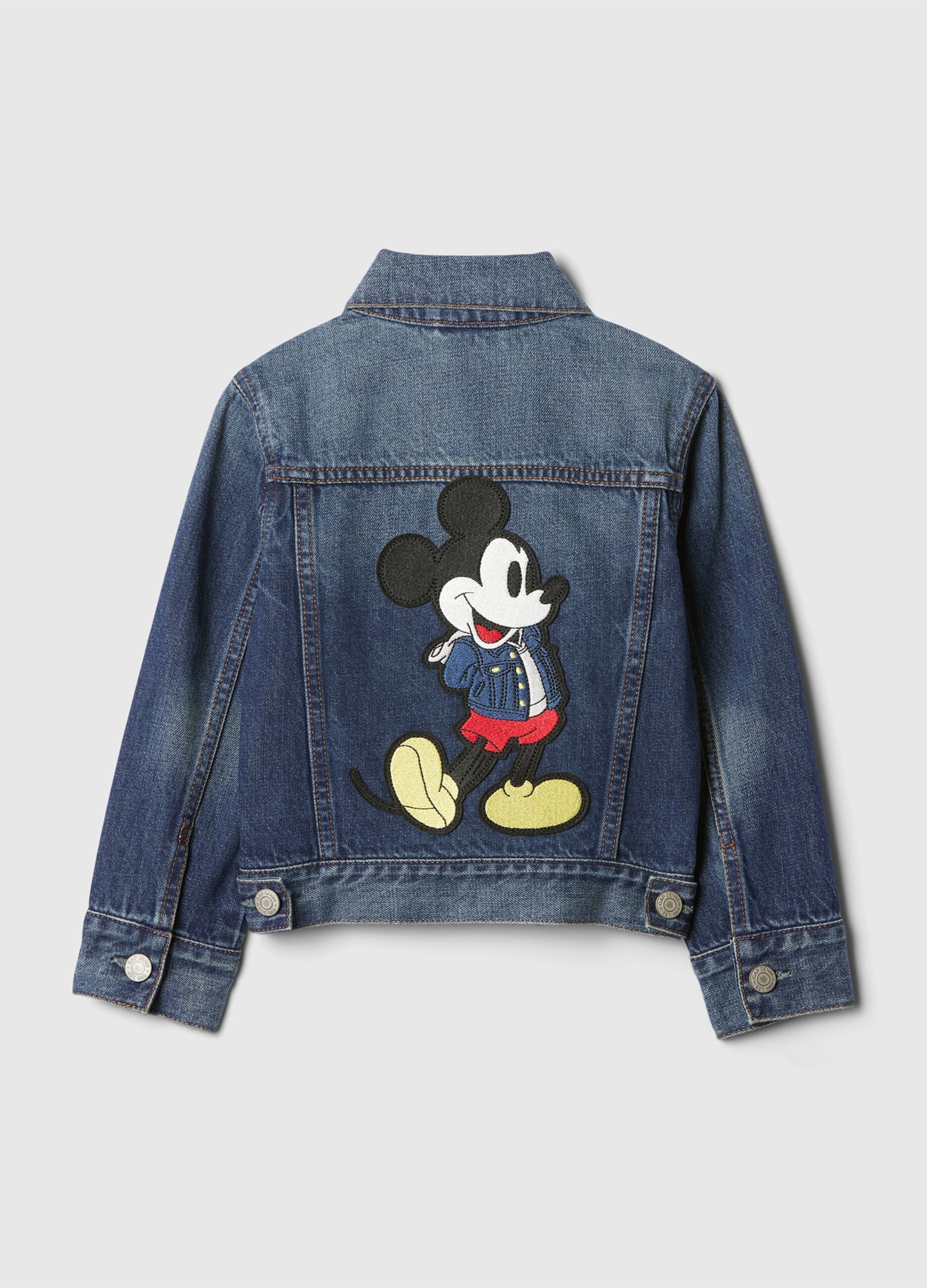 Denim Jacket with Mickey Mouse Print