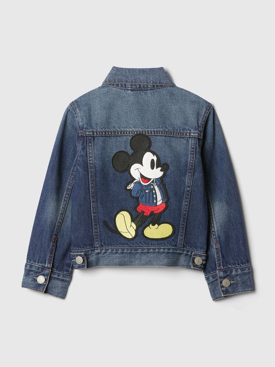 Denim Jacket with Mickey Mouse Print_1