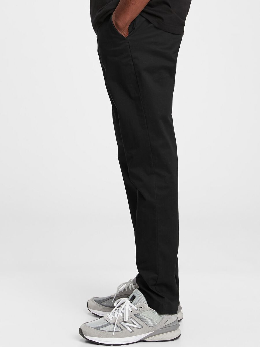 Pantaloni slim fit in cotone stretch_3