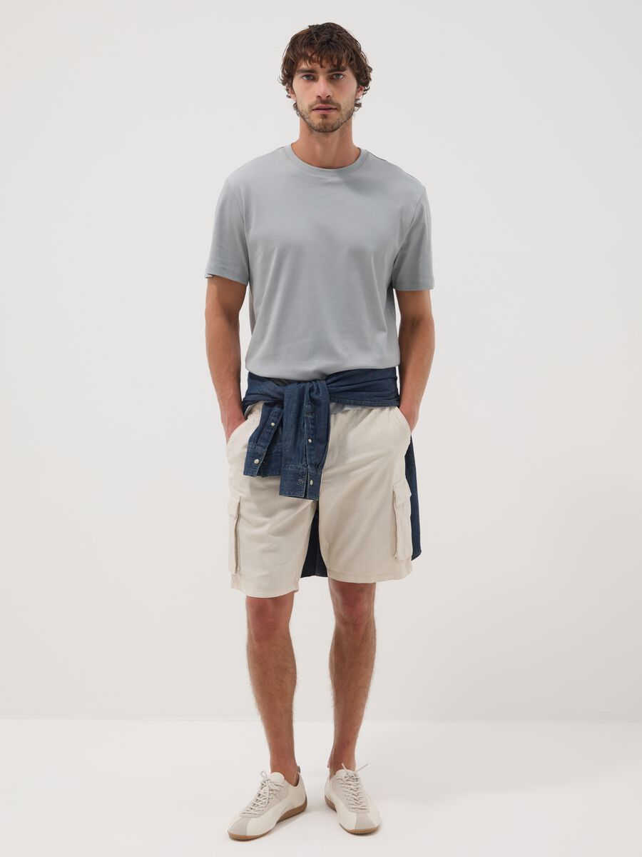 Light Blue Pure Cotton T-shirt_2