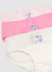 Multipack of multicolour pure cotton regular fit knickers for babies_2