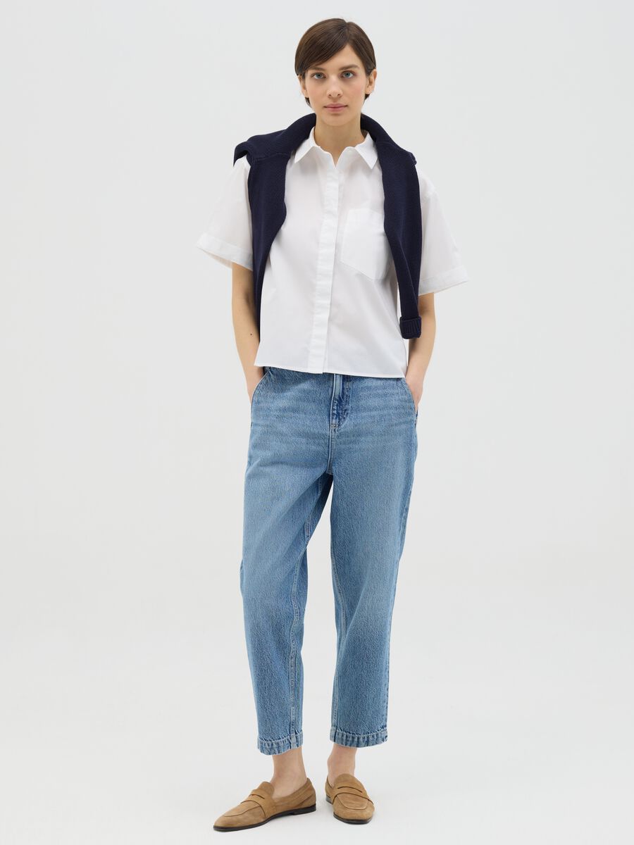 Cotton shirt with short sleeves_1
