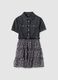 Girl's dress in pure multicolour cotton_0